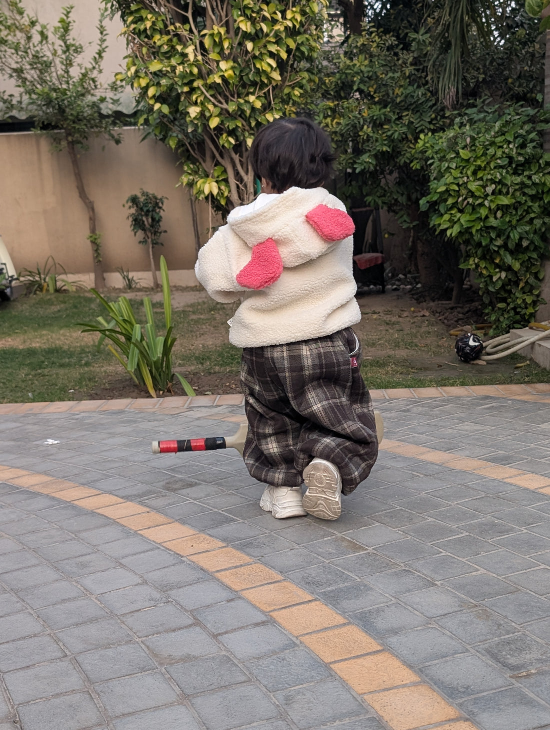 2‑Piece Girls Hoodie Set – White