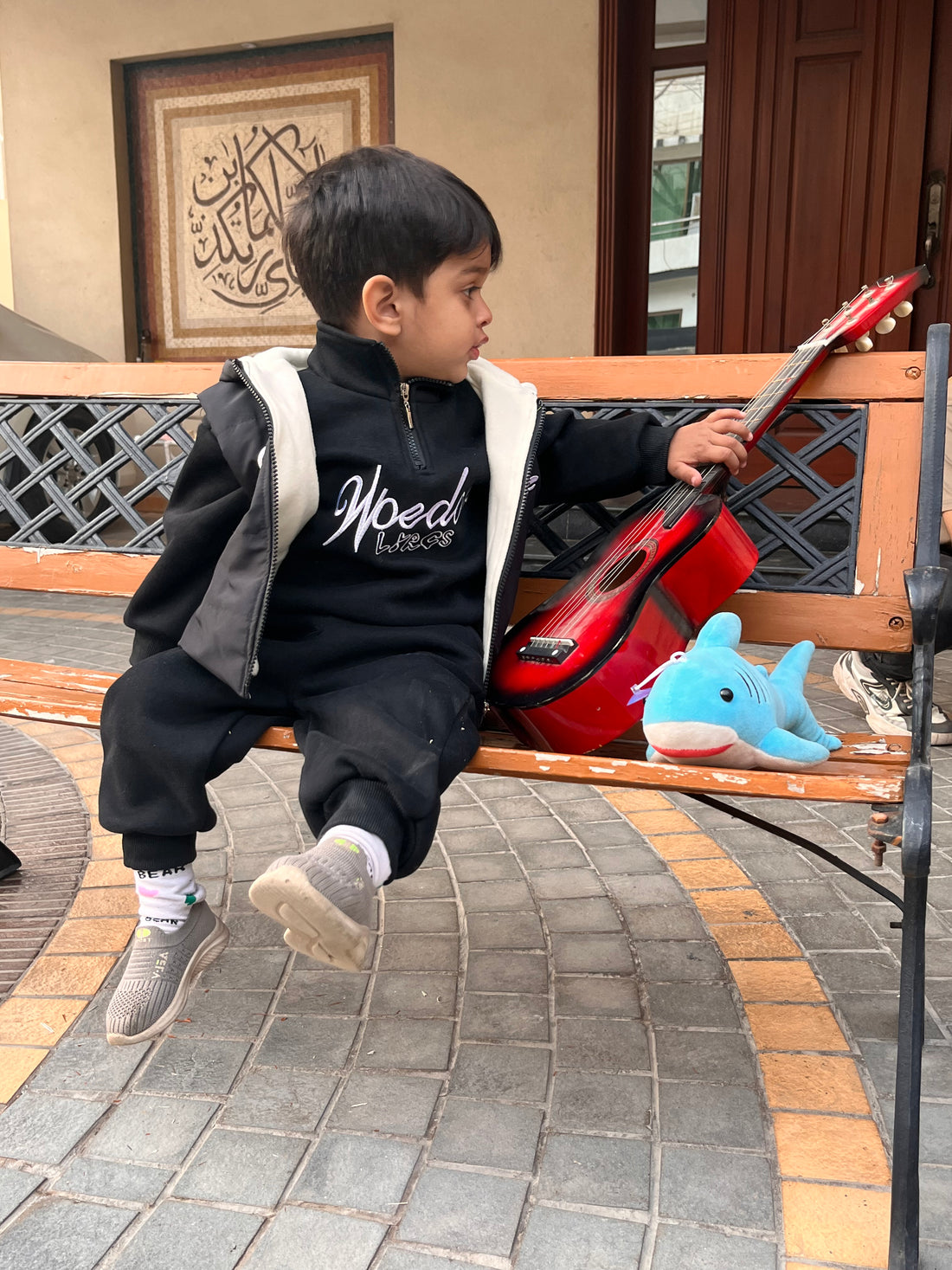 3‑Piece Boys Jacket Set – Black