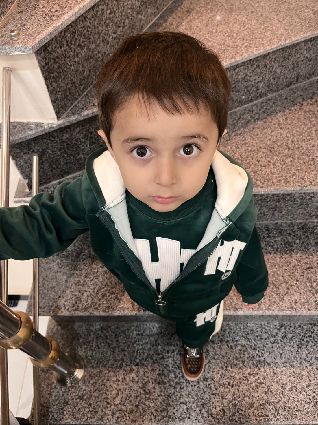 3‑Piece Boys Sleeveless Set – Green