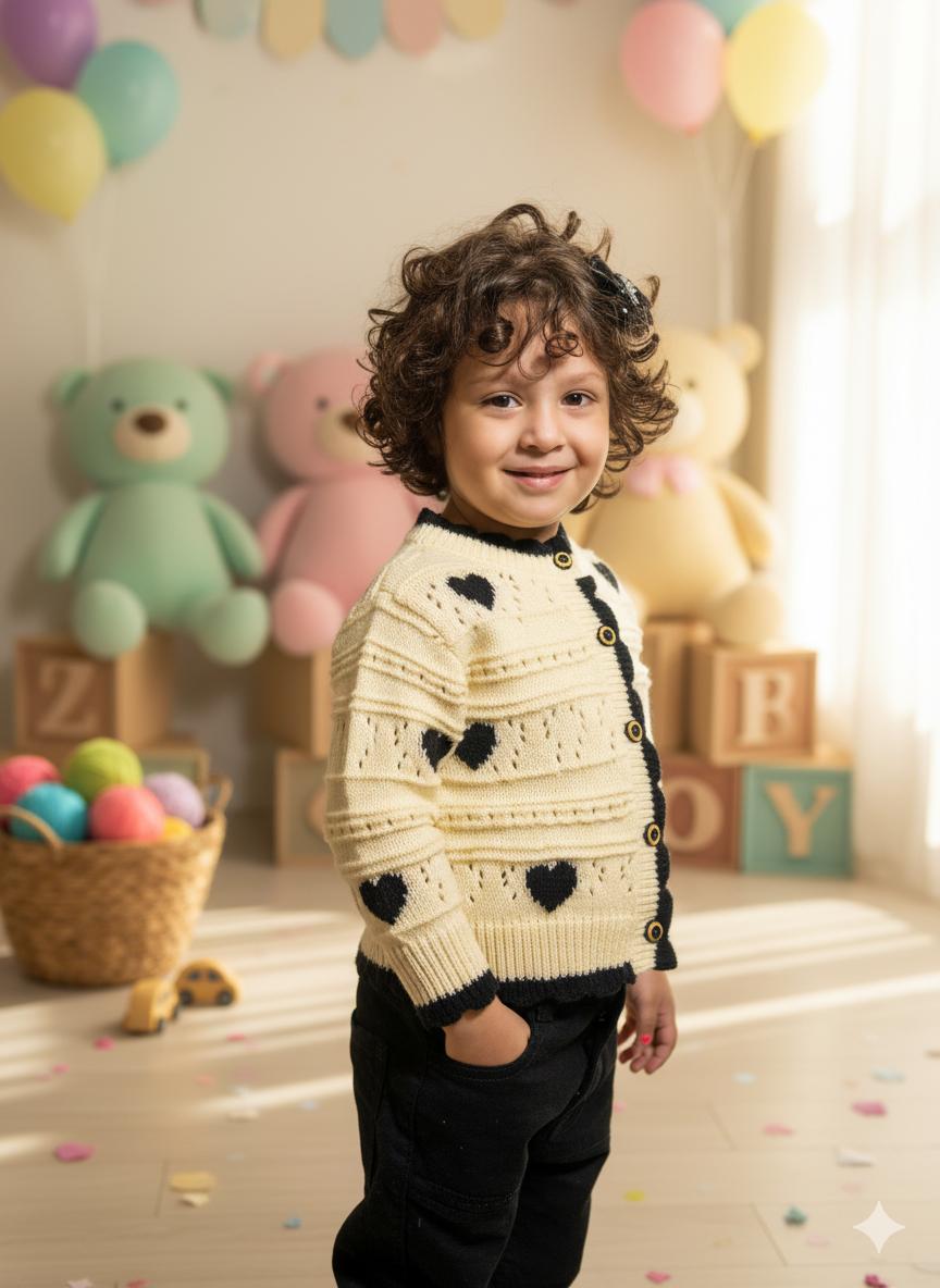 Classic Knit Sweater – White