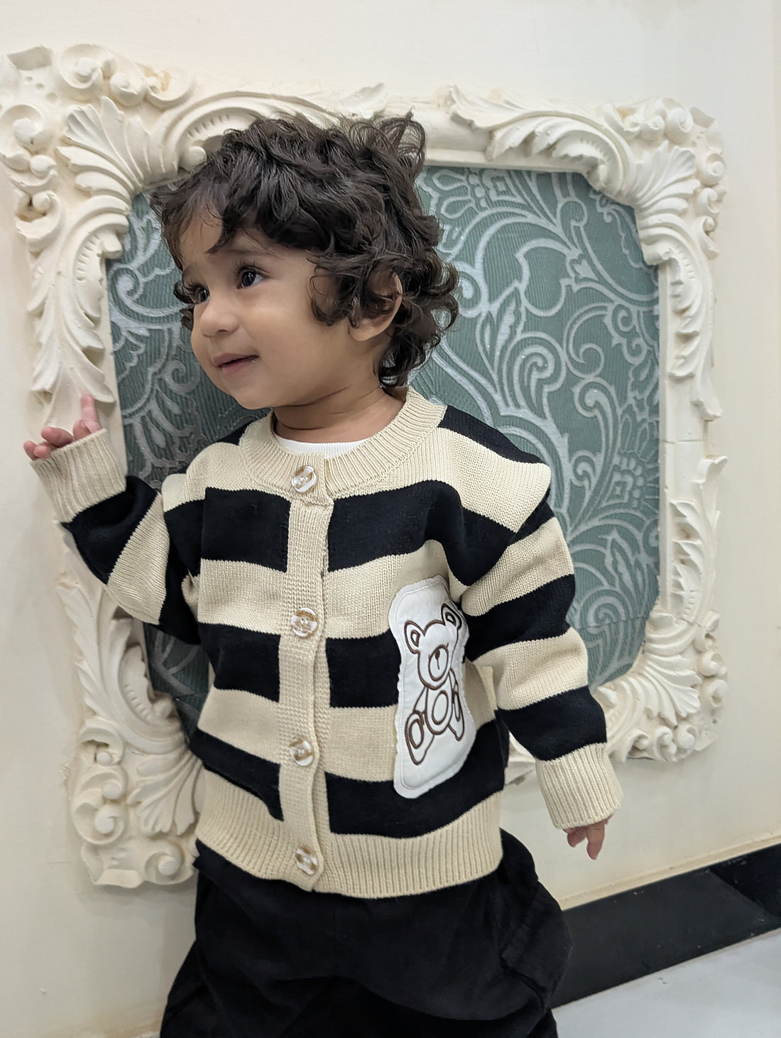 3‑Piece Sweater Set – Black