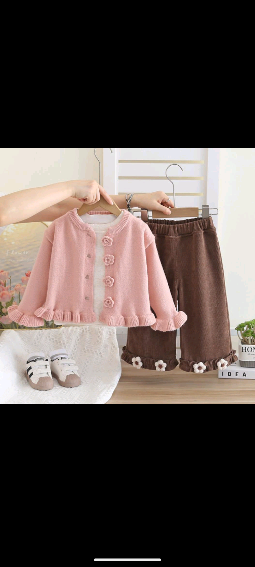 3‑Piece Girls Warm Set – Pink