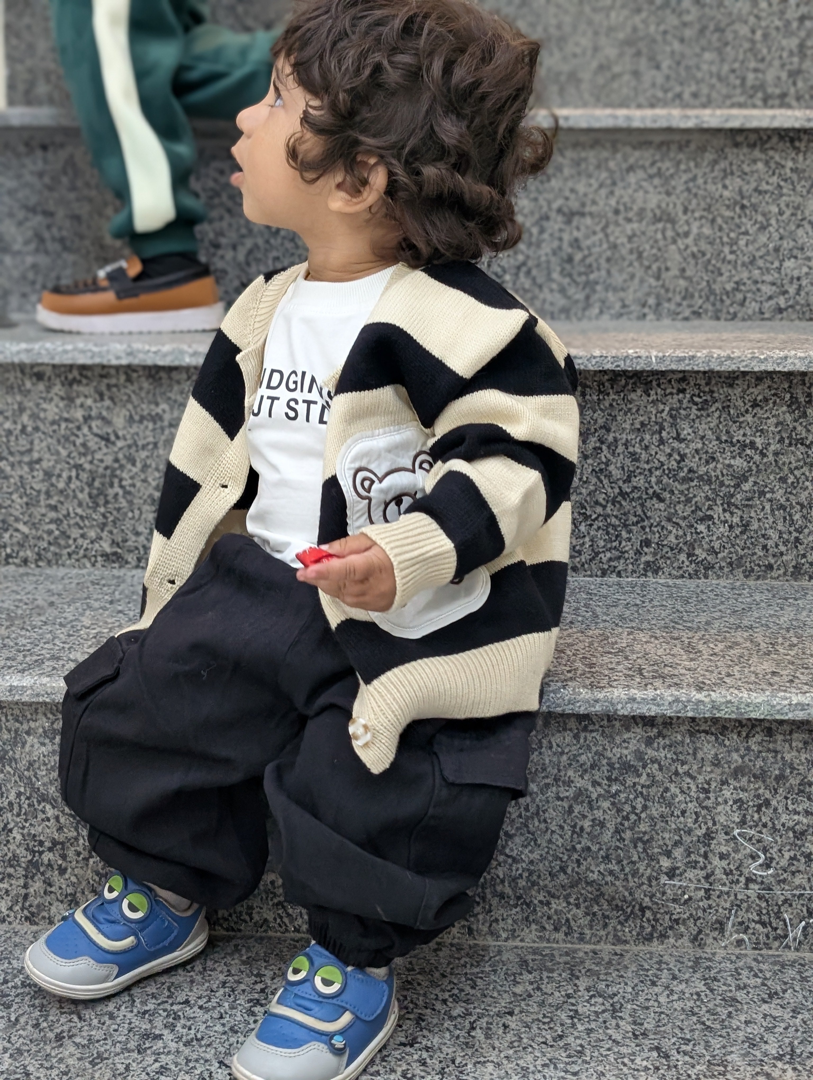 3‑Piece Sweater Set – Black