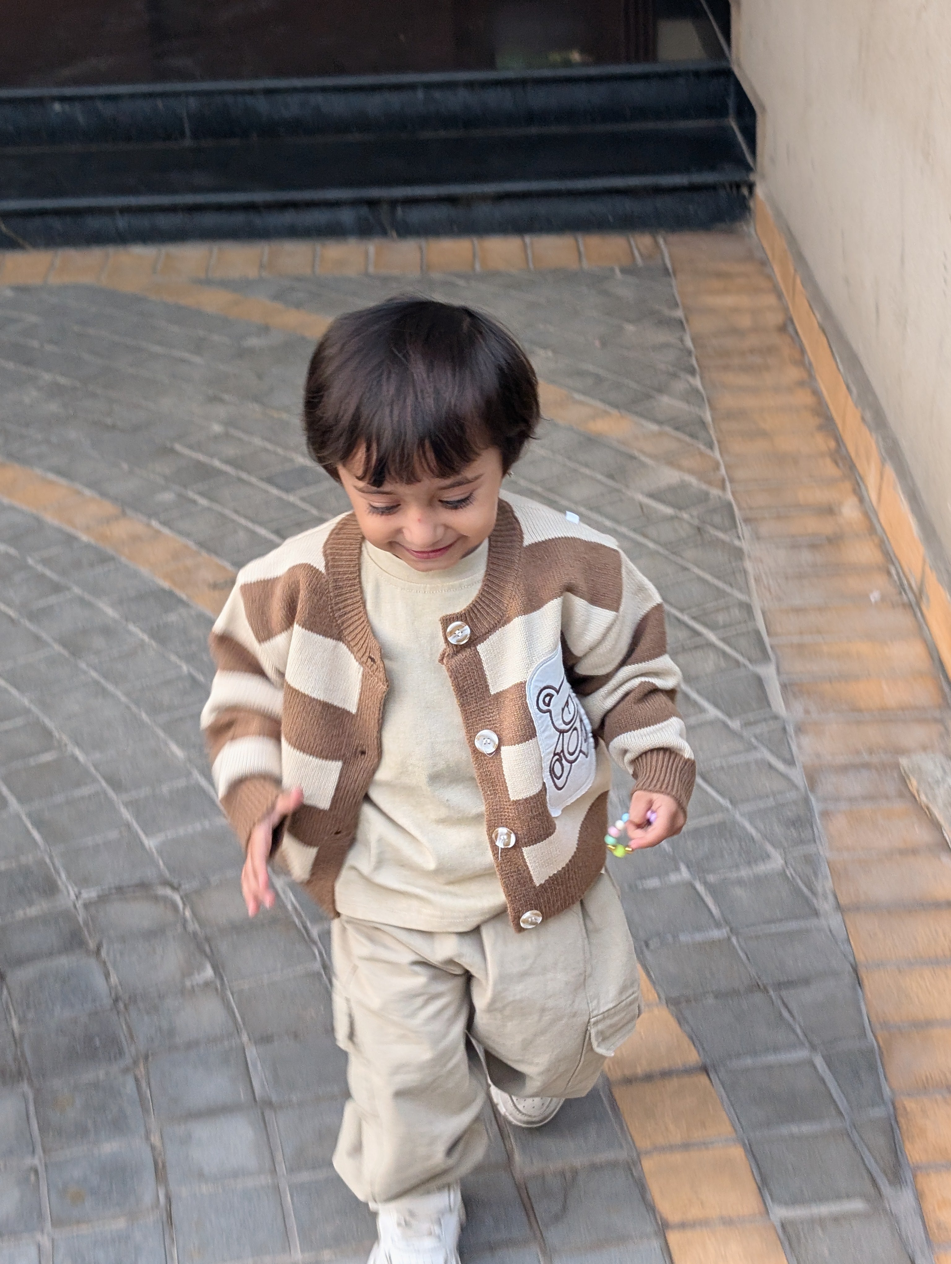 3‑Piece Sweater Set – Brown