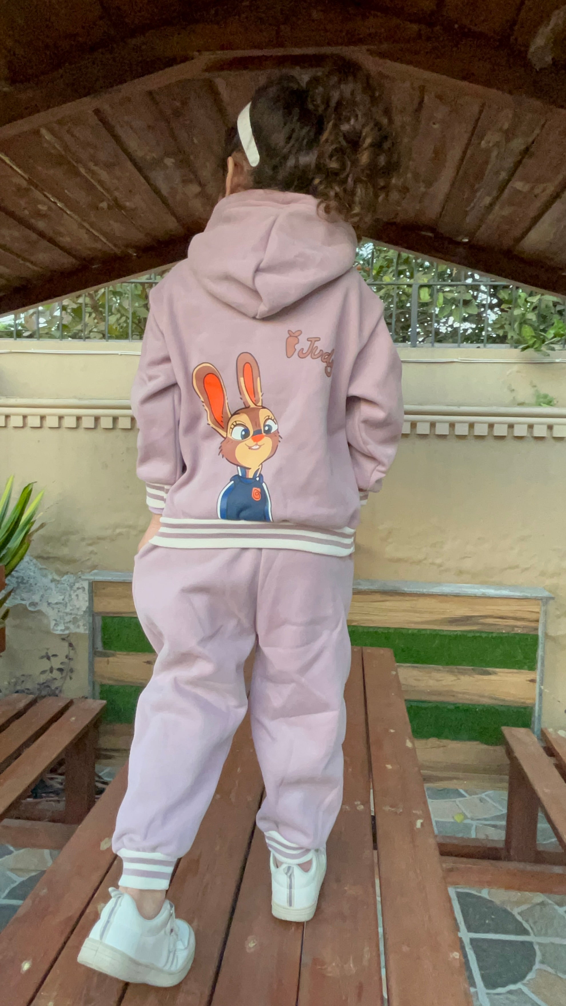 3‑Piece Girls Sleeveless Set – White & Purple with bag